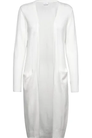 VILA Viril Long L/S Knit Cardigan - Noos White