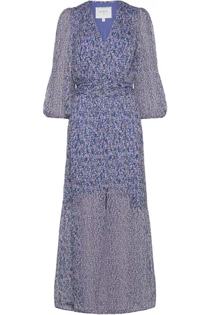 Dante 6 D6Peony Maxi Print Dress Blue