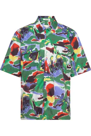 GANT Rel Cotton Lyocell Print Ss Shirt Patterned