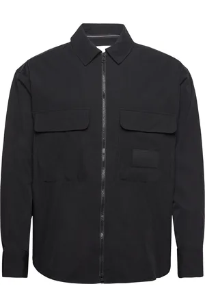 Calvin Klein Premium Essentials Zip Overshirt Black