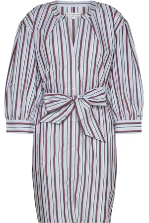 Tommy Hilfiger Pointelle Stripe F&f Dress - Knitted dresses