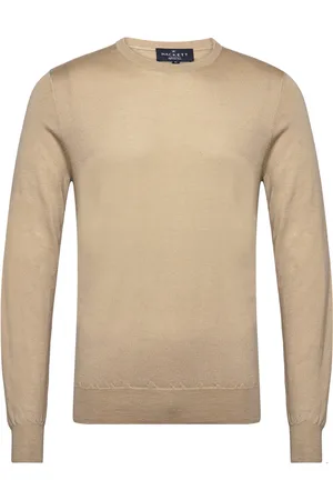 Hackett Gmd Merino Silk Crew Beige
