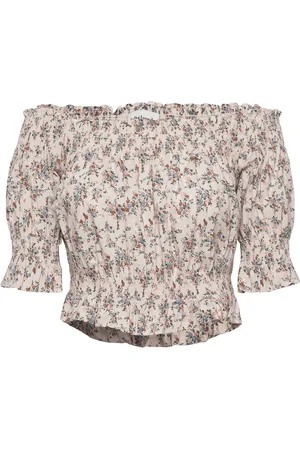 Lollys Laundry Wells Crop Top Cream