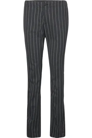 Filippa K Slim Pinstripe Trousers Black