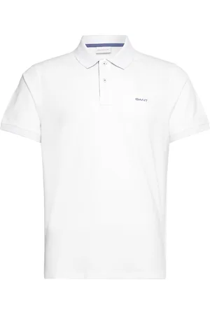 GANT Reg Contrast Pique Ss Polo White