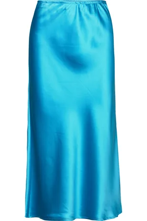 Coster Copenhagen Cc Heart Skyler Sateen Skirt Blue