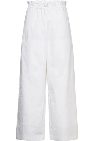 REMAIN Birger Christensen Cargo Wide Pants White
