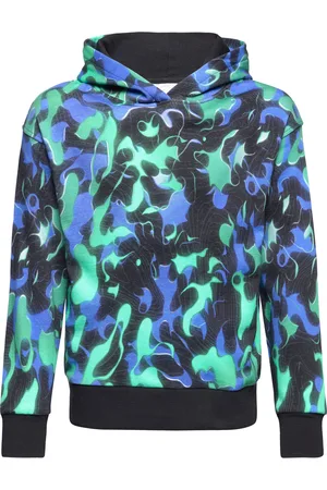 Lindex Sweatshirt Hood Aop Plastic Patterned