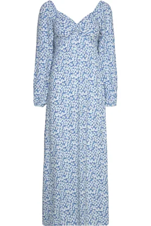FAITHFULL THE BRAND Yuliana Midi Dress Blue
