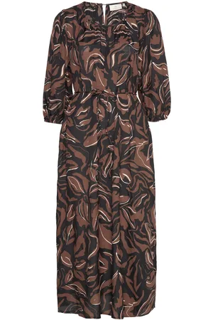 Kaffe Kadorita Dress Brown
