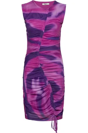 BZR Mela Crinckle Dress Purple