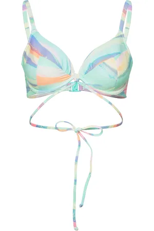 Freya Summer Reef Uw Plunge Bikini Top 34 Dd Blue