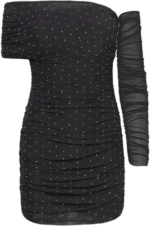 ROTATE Mesh Asymmetric Dress