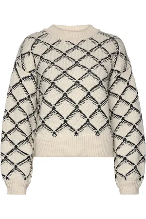SELECTED Slfolivia Ls Cropped Knit O-Neck Grey