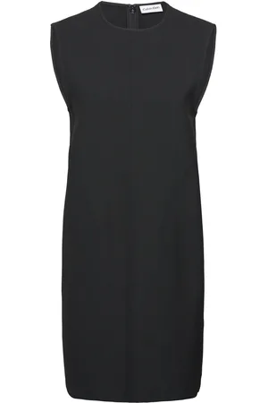 Calvin Klein Heavy Viscose Ns Shift Dress Black
