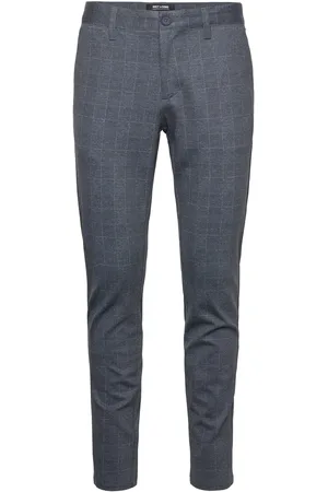 Only & Sons Onsmark Slim Check Pants 9887 Noos Navy