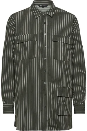 ONLY Onlmalika Cargo L/S Long Shirt Ptm Green