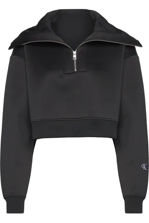 Calvin Klein Spacer Half Zip Sweatshirt Black