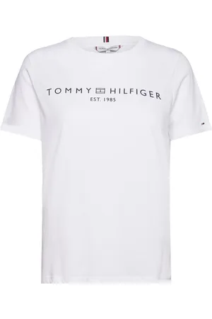 Tommy Hilfiger Reg Corp Logo C-Nk Ss White