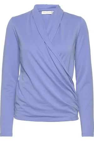 INWEAR Alanoiw Wrap Blouse Blue