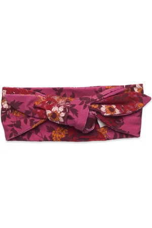 Green Cotton Bloomy Headband Red