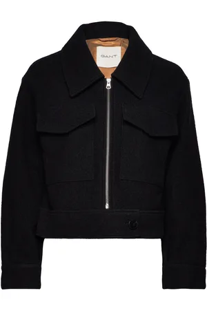 GANT Boucle Zip Jacket Black