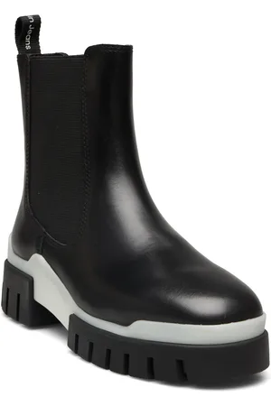 Calvin Klein Combat Chelsea Boot Transp Wn Black