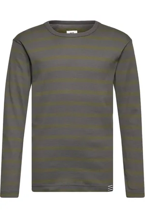 Mads Norgaard Trio Rib Tobino Tee Ls Grey