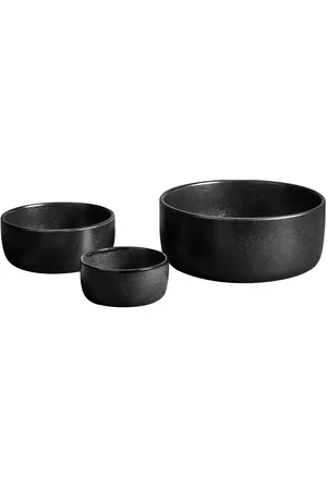 aida Raw Titanium - Skålesæt 3 Dele D19,5 X H8 Cm 1 Stk + D13,5Xh6 Cm + D9,5Xh4,5 Cm Gaveæske