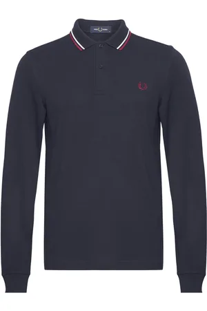 Fred Perry Ls Twin Tipped Fp Shirt Navy