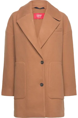 ESPRIT Women Coats Woven Regular Brown