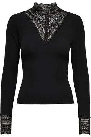 ONLY Onltilde L/S High Neck Lace Top Jrs Noos