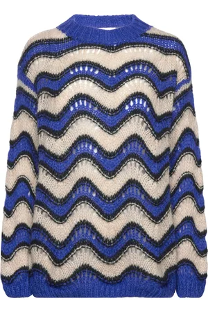 Noella Panama Knit Sweater Blue