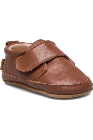 Melton Luxury Leather Slippers Brown