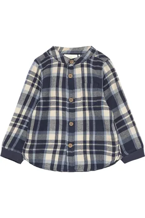 EN FANT Shirt Ls Check Blue