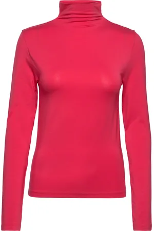 Les Coyotes de Paris Mock Neck Top Pink