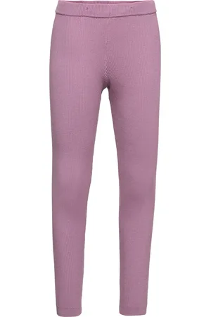 Lindex Leggings Rib Purple