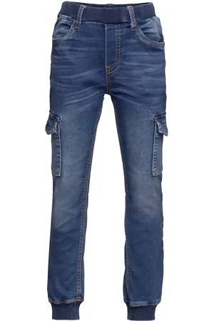Lindex Trousers Cargos Blue