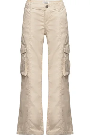 Lindex Trousers Vanja Cargo Cream