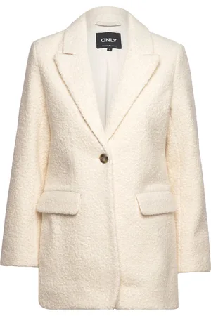 ONLY Onlpiper Boston Blazer Cc Otw White