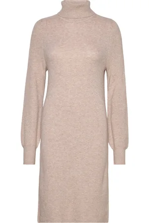 ONLY Onlsasha L/S Rollneck Dress Nca Knt Beige