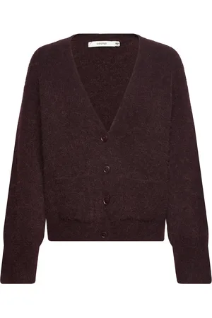 Gestuz Alphagz Button Cardigan Burgundy