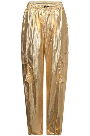 Coster Copenhagen Metallic Cargo Pants - Sille Fit Gold