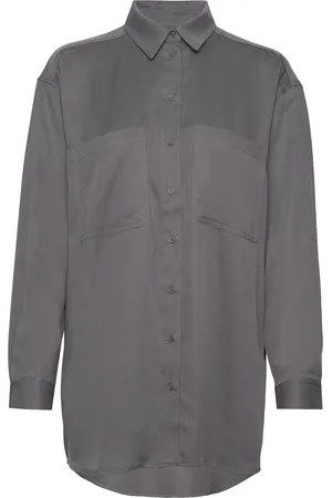 Esmé Studios Esleonora Ls Shirt Grey