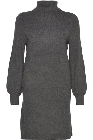 ONLY Onlsasha L/S Rollneck Dress Nca Knt Grey
