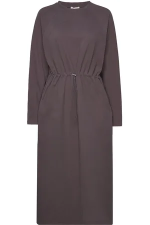 Esmé Studios Esgrace Ls Midi Dress Grey