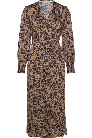 Second Female Vincent Wrap Dress Brown