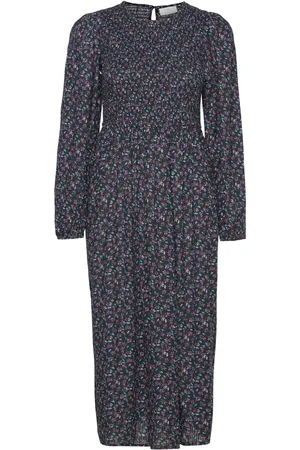 Kaffe Kanomy Smock Dress Black