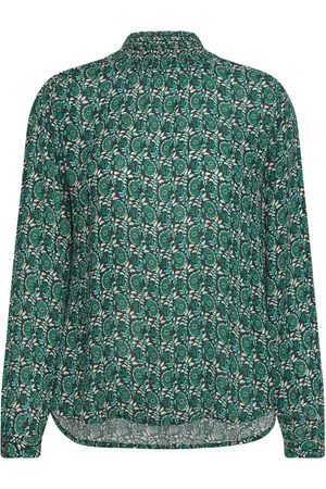 Kaffe Kakarina Amber Smock Blouse Green