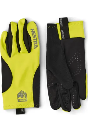 Hestra Runners All Weather - 5 Finger Dark Grey-7 Yellow